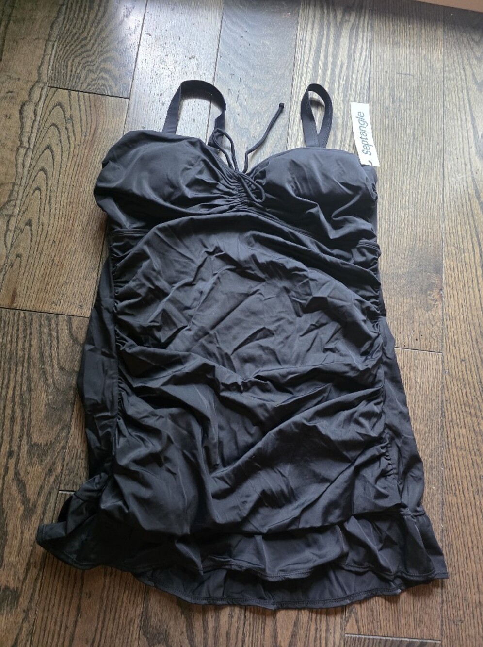 Black Strapless Swimsuit